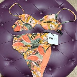 New with tag beach riot high cut bikini